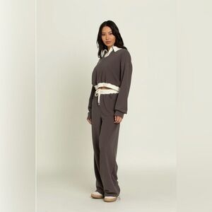 NWT Gold Hinge Charcoal Wide Leg Pants